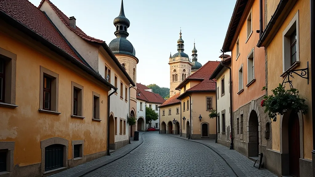 Kutná Hora — Chrám Svaté Barbory s gotickou architekturou a historickým městem