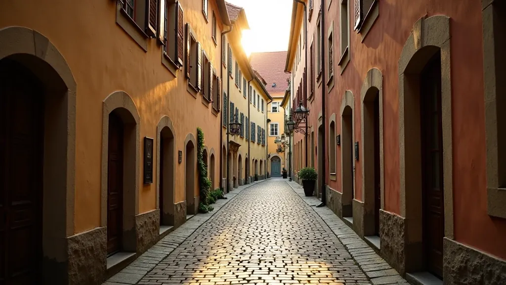 Český Krumlov - staroměstské ulice